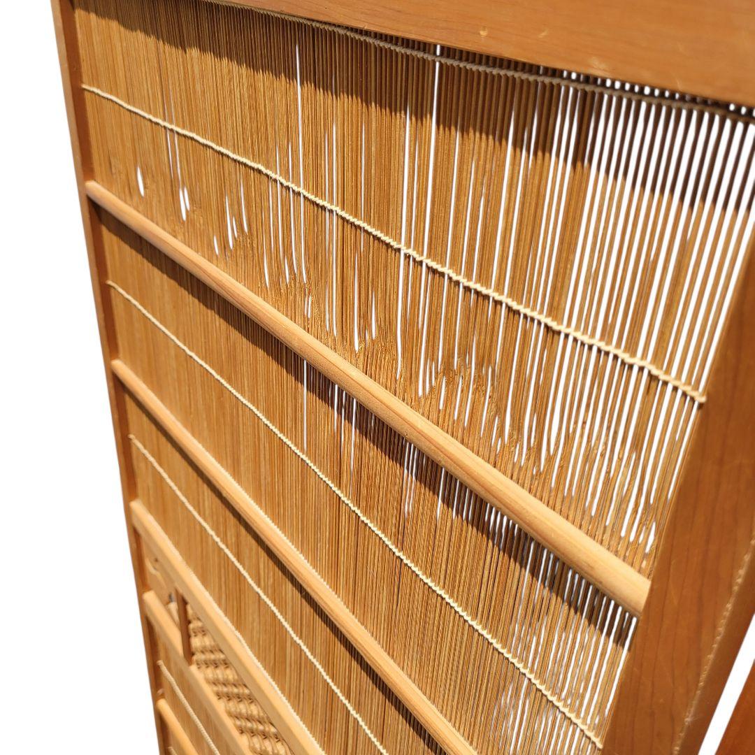 【希少】簾屏風 御簾屏風 彫り パーテーション 衝立 ヴィンテージ 昭和レトロ