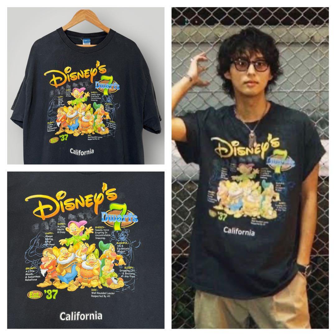 00s Disney ヴィンテージ七人のこびと TシャツXL藤ヶ谷太輔着用モデル