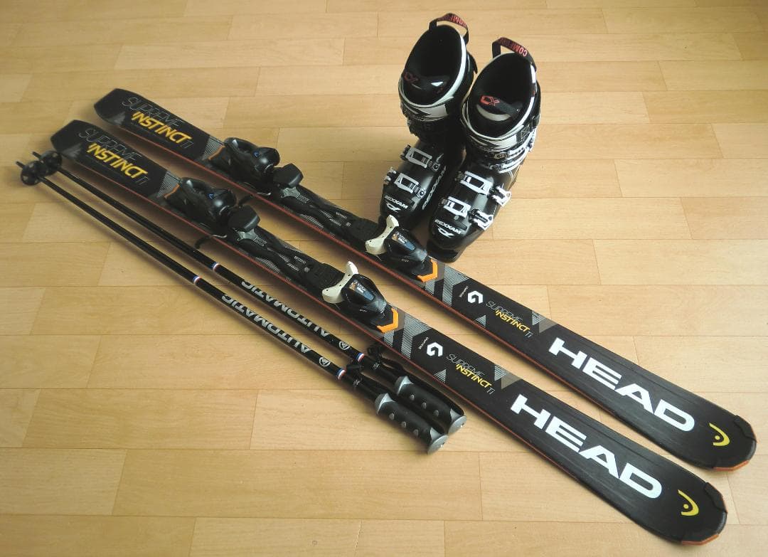 ■■1月限定■送料無料■HEAD■メンズスキーセット■板156靴26-26.5■