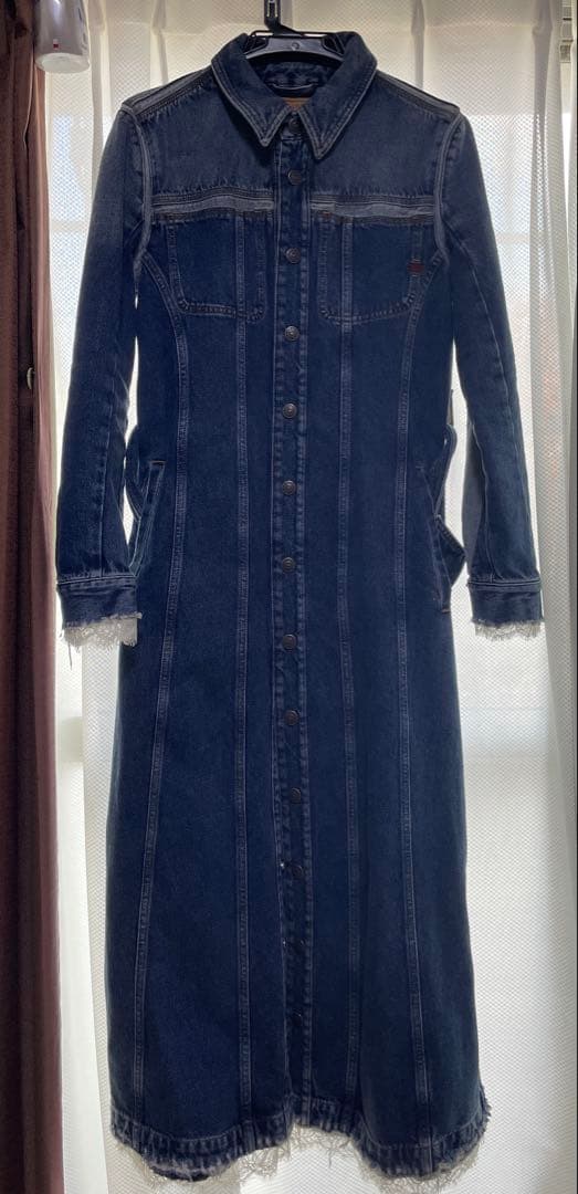 り*！様 Diesel完売品レディース デニム ロングワンピース 、コート定価1