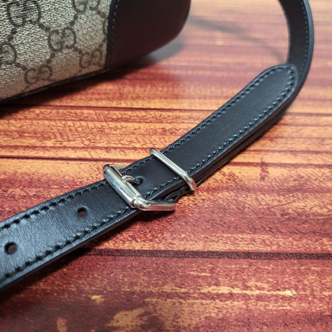 美品 GUCCI グッチ ショルダーバッグ GG柄 シェリーラインbc11yt