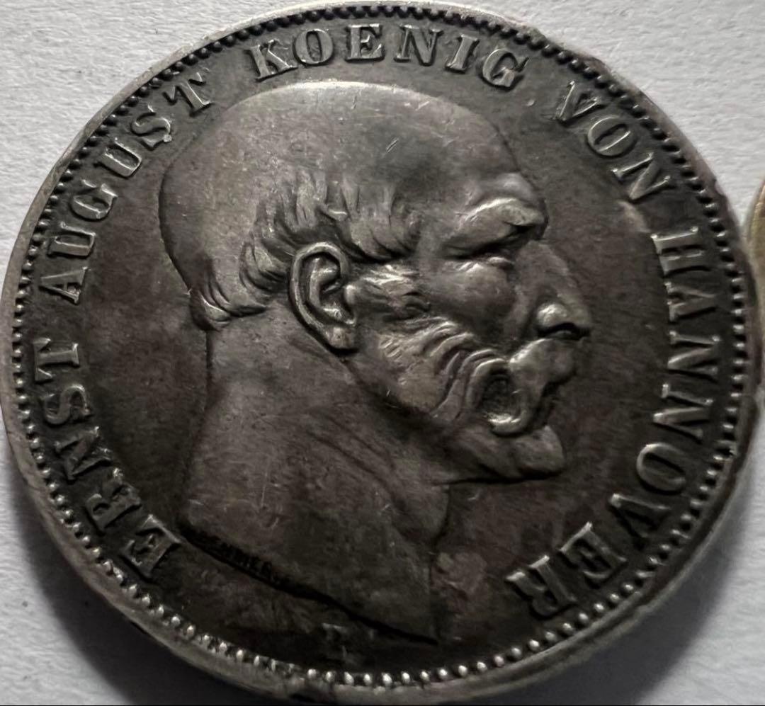 招*@様 1851年 B ドイツ　　ハノーファー王国 ターラー銀貨 エルンストア