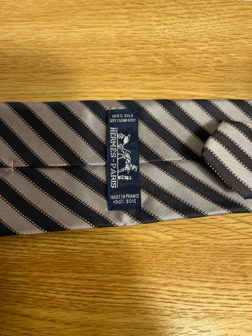 HERMES シルク100%ネクタイ　♪未使用♪