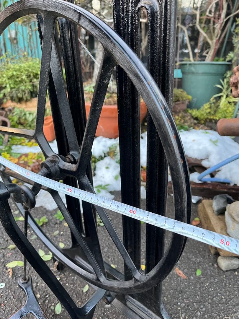 シンガーミシン脚、シンガー工業用ミシン脚、幅広ミシン脚、ガーデンテーブル脚