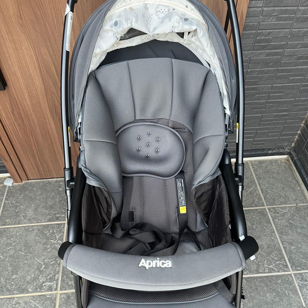 【美品】　Aprica ベビーカー アップリカ　カルーンエアーメッシュAB