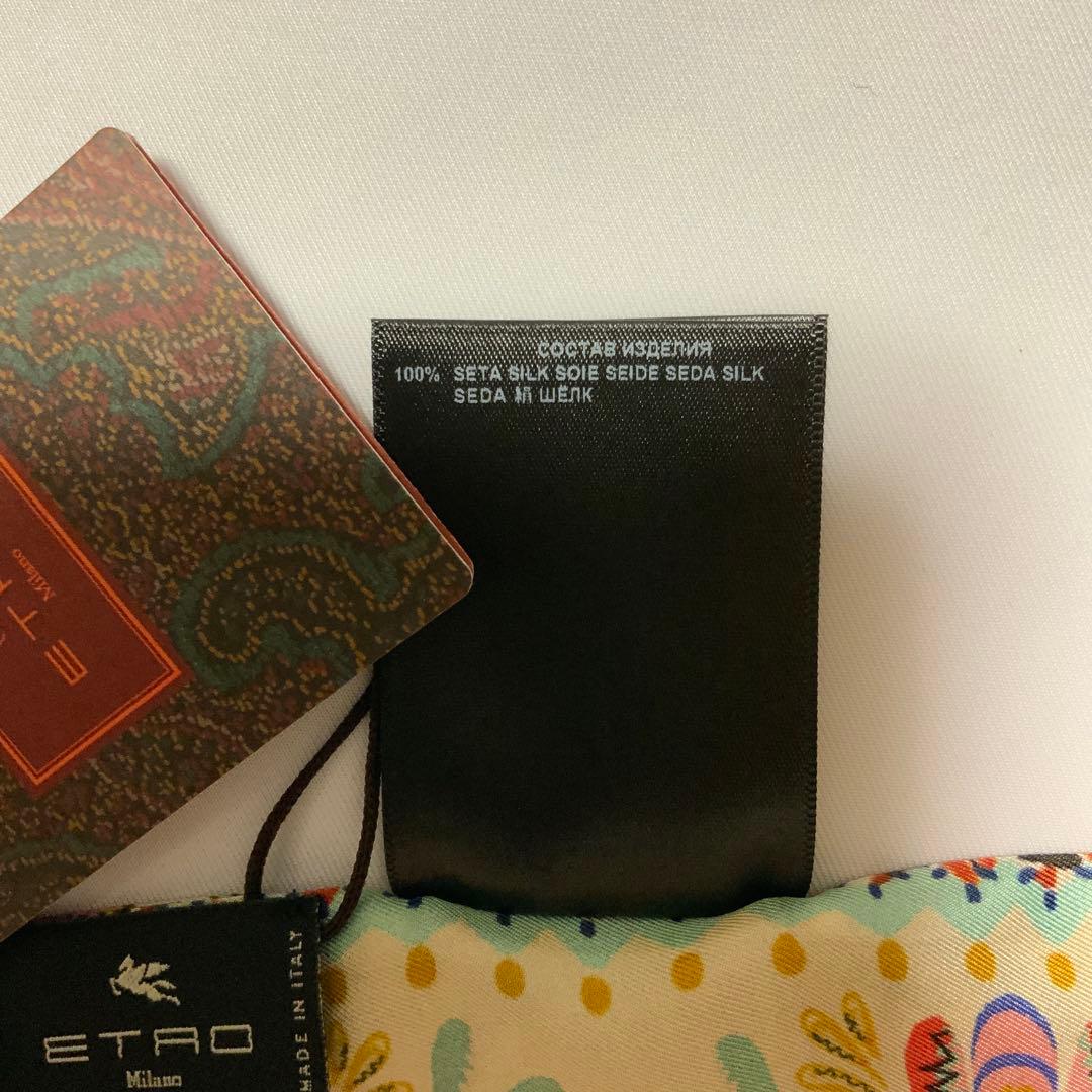 洗練されたデザイン　ETRO 正規品　シルク　ペイズリーナ　スカーフ　3
