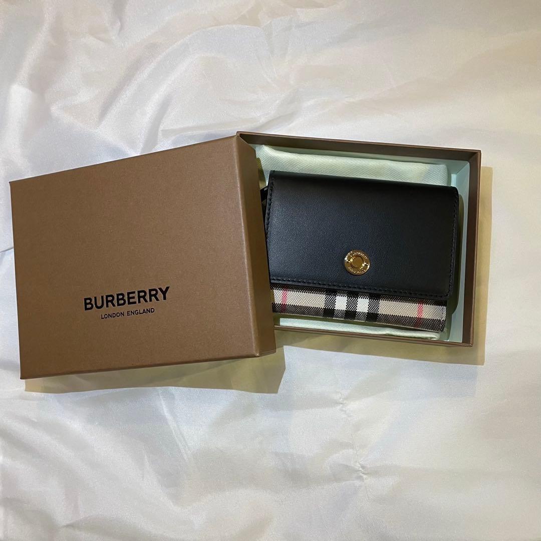 Burberry バーバリー 財布 ノバチェック 三つ折り コンパクト 札入れ