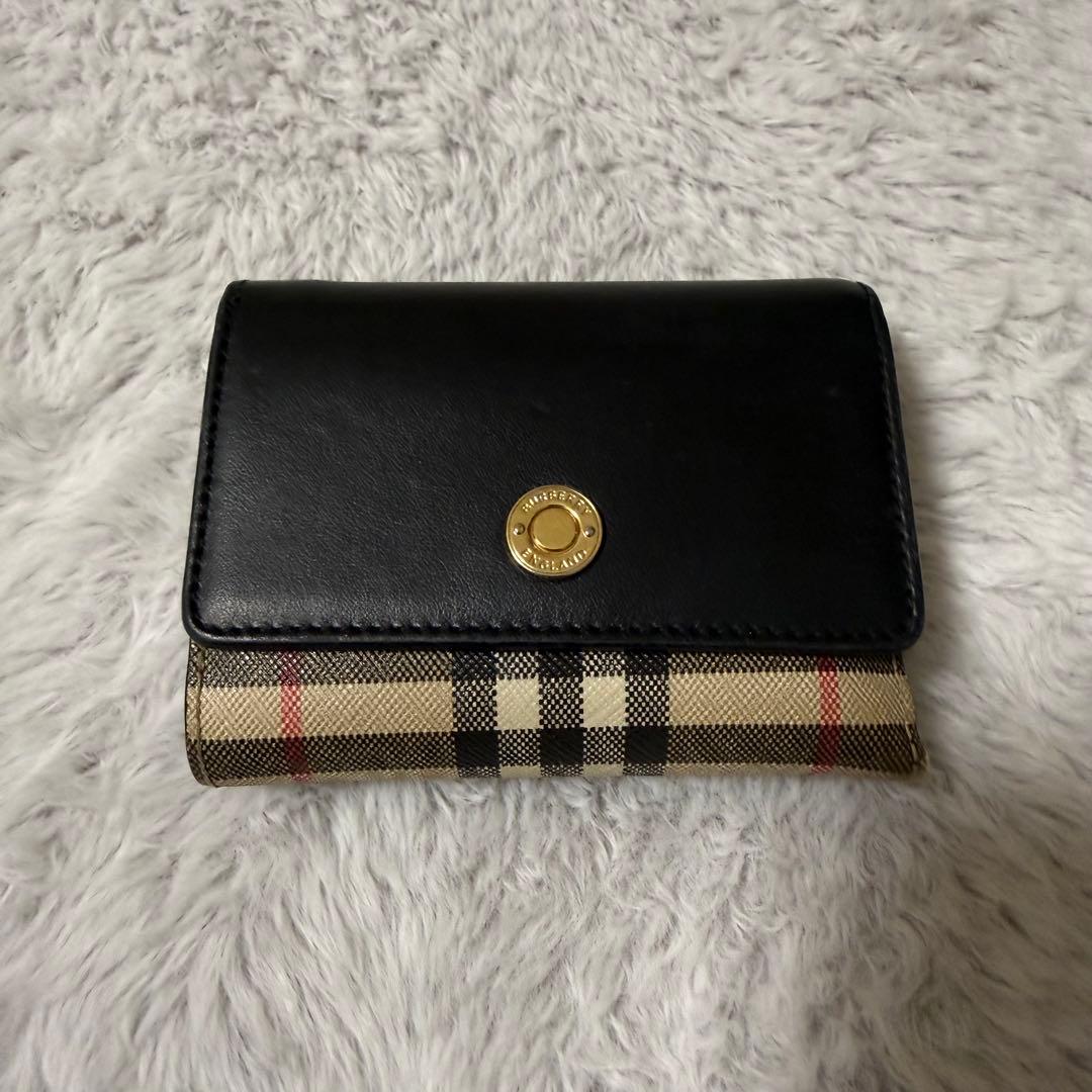 Burberry バーバリー 財布 ノバチェック 三つ折り コンパクト 札入れ