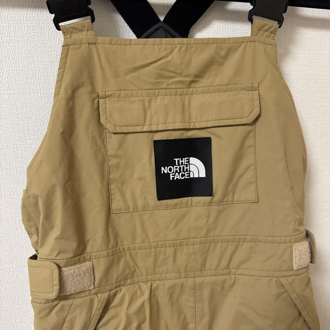 人気】THE NORTH FACE 子ども用スノーサロペット ベージュ130cm