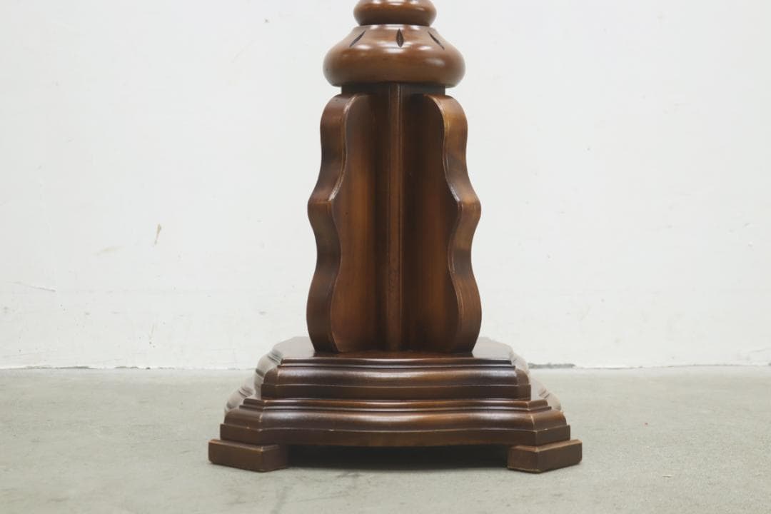 クラシカル ビーチ材 コートスタンド ハンガー ラック 帽子掛け 玄関 収納