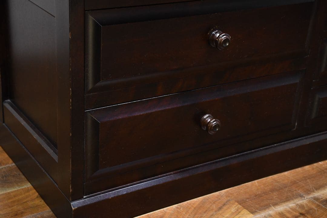 FAC68 北海道民芸家具 HM785K ベンチチェスト 16万 カバ/樺無垢材