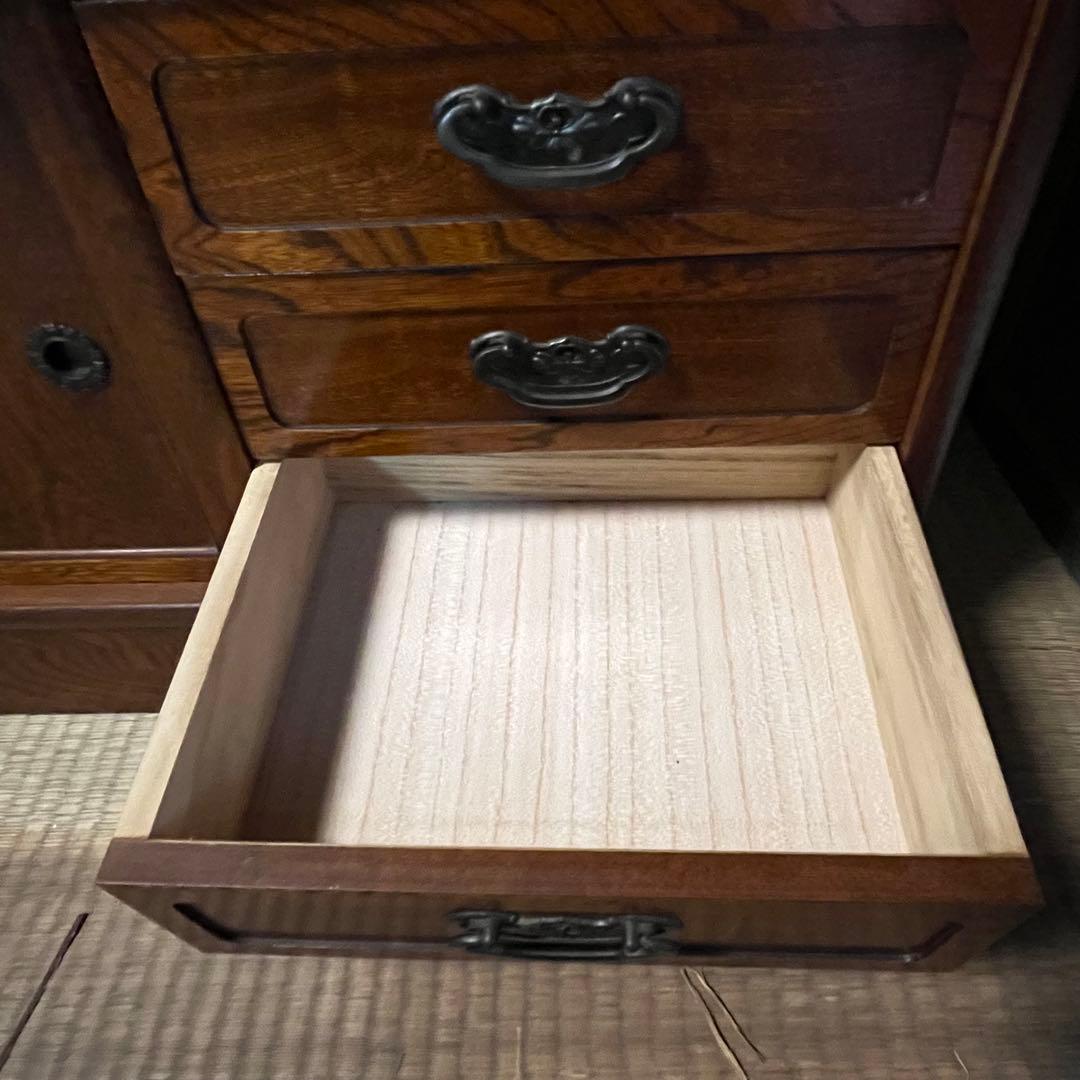 和家具 茶棚 サイドボード 水屋箪笥 木製収納