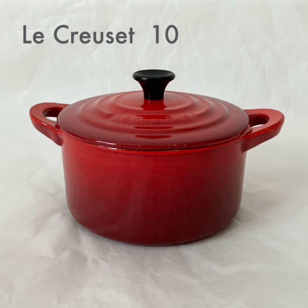 Le Creuset ル・クルーゼ　ミニココット　両手鍋　鋳鉄　赤　10cm