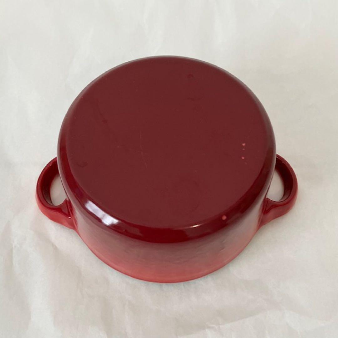 Le Creuset ル・クルーゼ　ミニココット　両手鍋　鋳鉄　赤　10cm