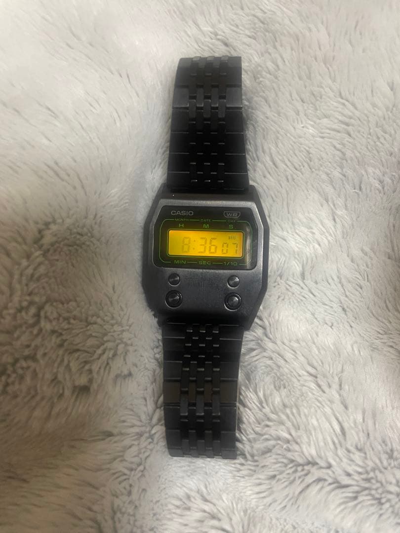 CASIO A1100B-1JF デジタル腕時計 ブラック