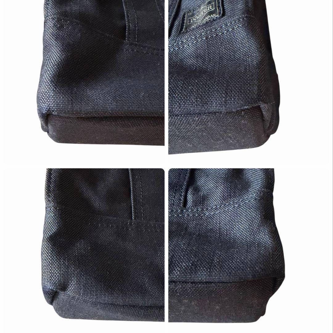 未使用級✨ポーター PORTAR スモーキー トートバッグ 縦長 ネイビー