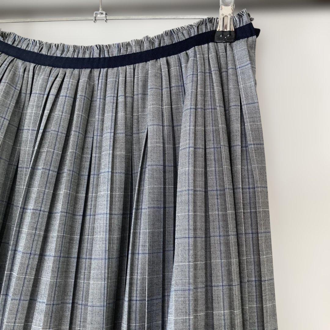 Drawer 24SS ウィンドウペインプリーツスカート38 ¥138,600