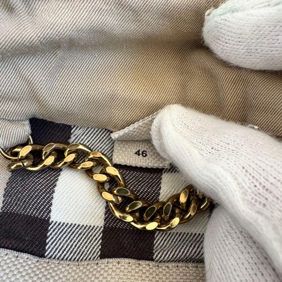 良品　バーバリー　ウェストミンスター　トレンチコート　ノバチェック　ベージュ　L