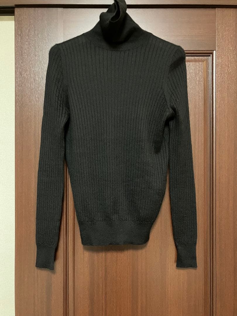 DRAWER 定番 18G カシミヤシルクリブタートルニット