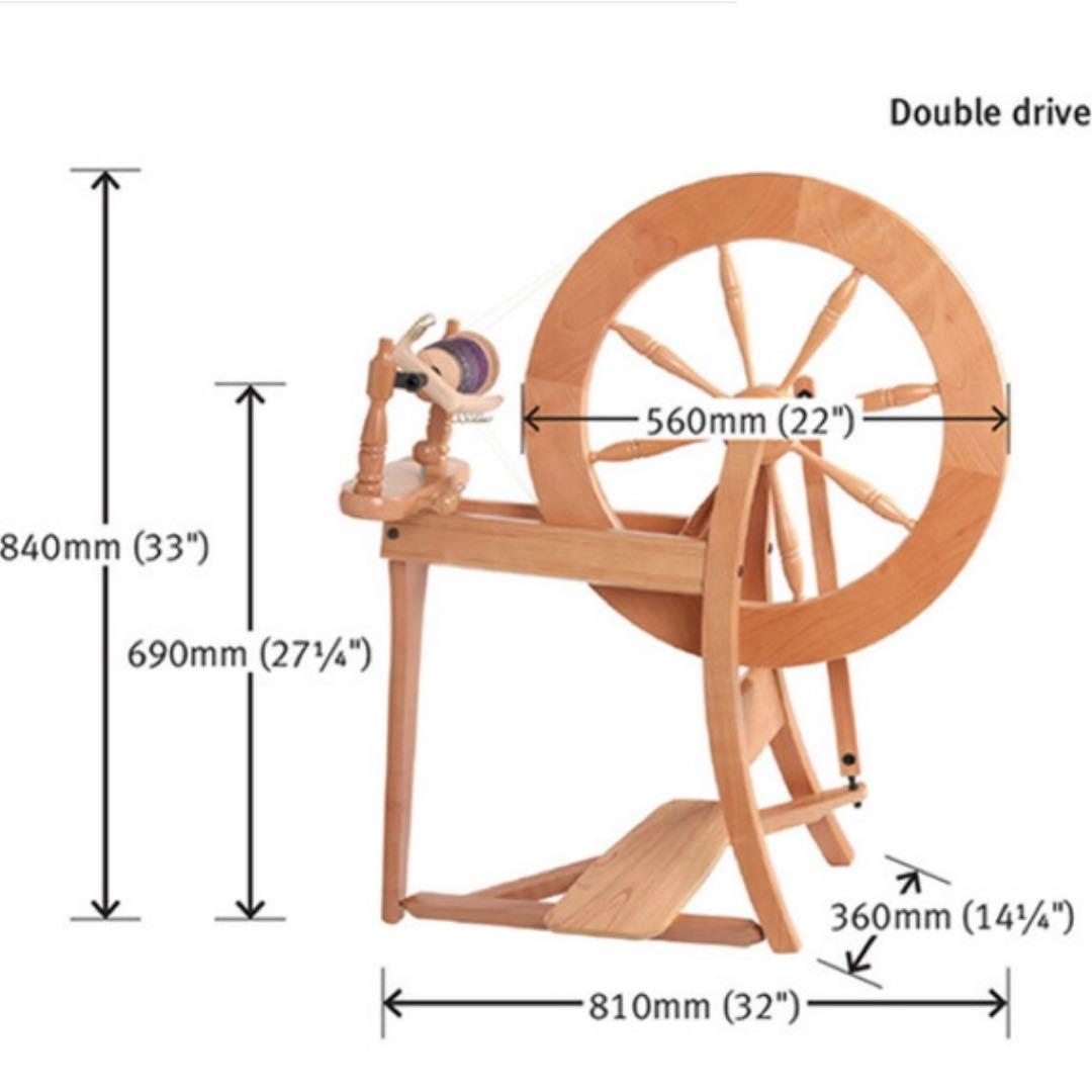 Ashford アシュフォード/トラディショナル/ダブルドライブ/手紡ぎ車/白木