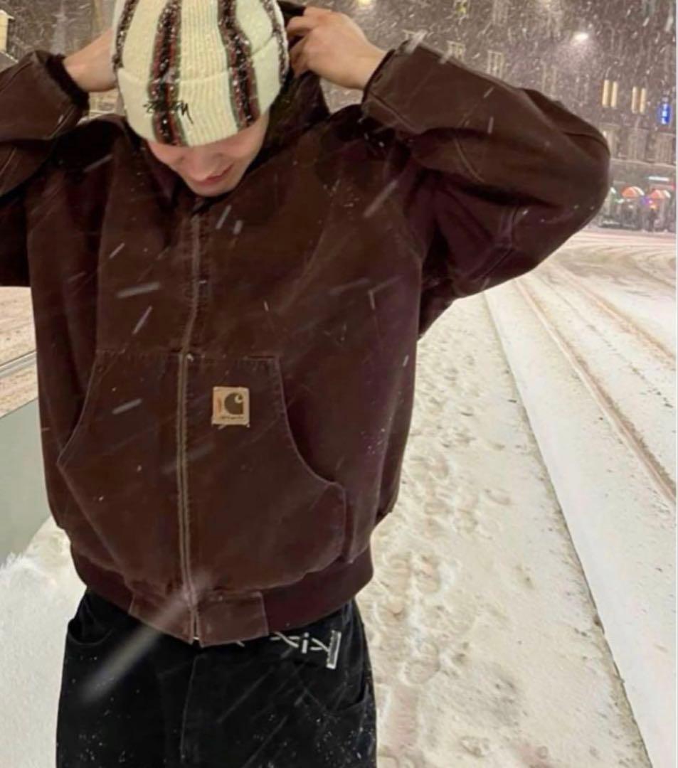 Carhartt アクティブジャケット ブラウンフェード