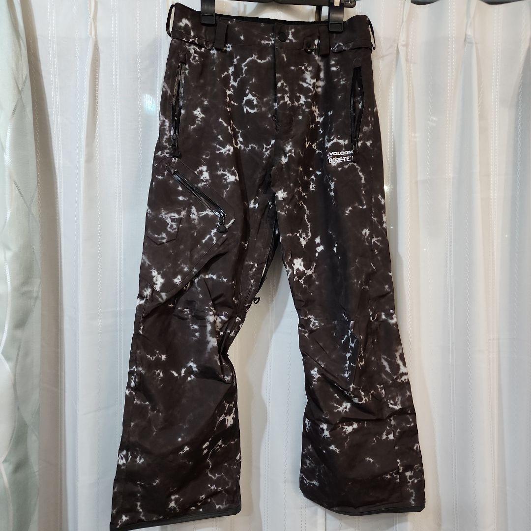 【美中古】VOLCOM スノーボードフェア パンツ Sサイズ GORE-TEX