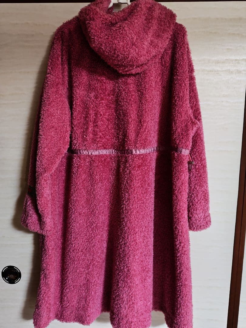 新品❣️アルベロベロ/ フード付きピンクロングコート M