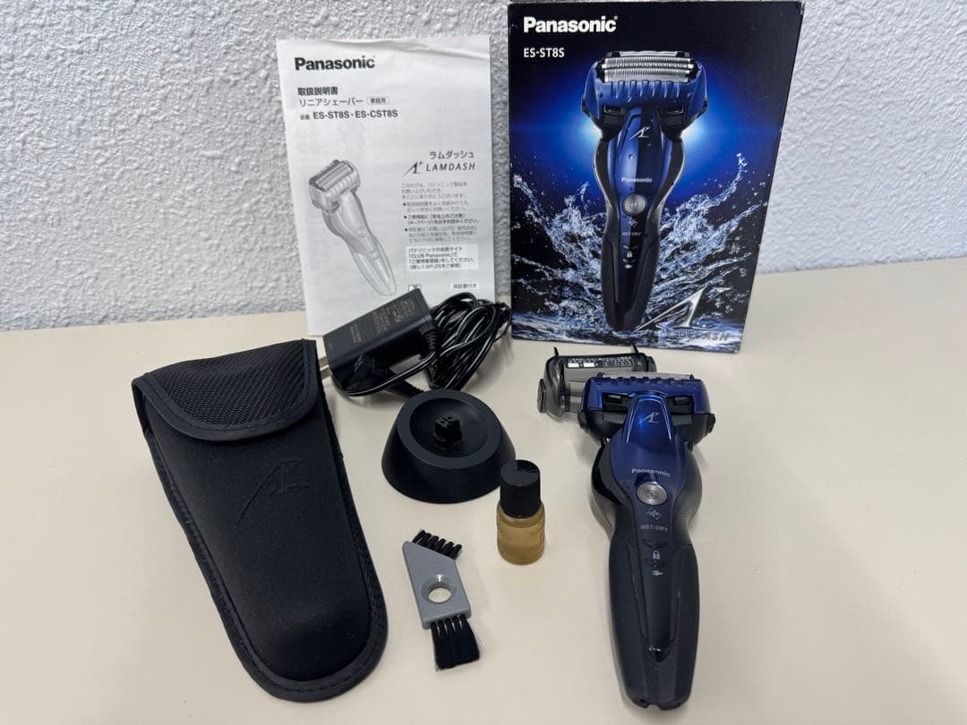 【美品】パナソニック ラムダッシュ ES-ST8S ブルー 3枚刃