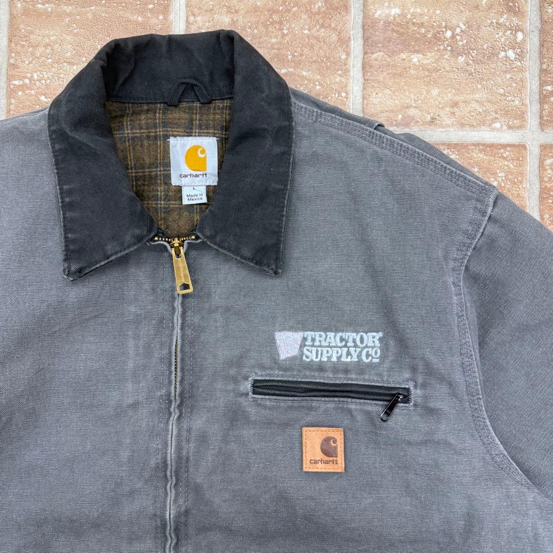 美品カーハート デトロイトジャケット　グレー Lサイズ 野村訓市着用 GVL