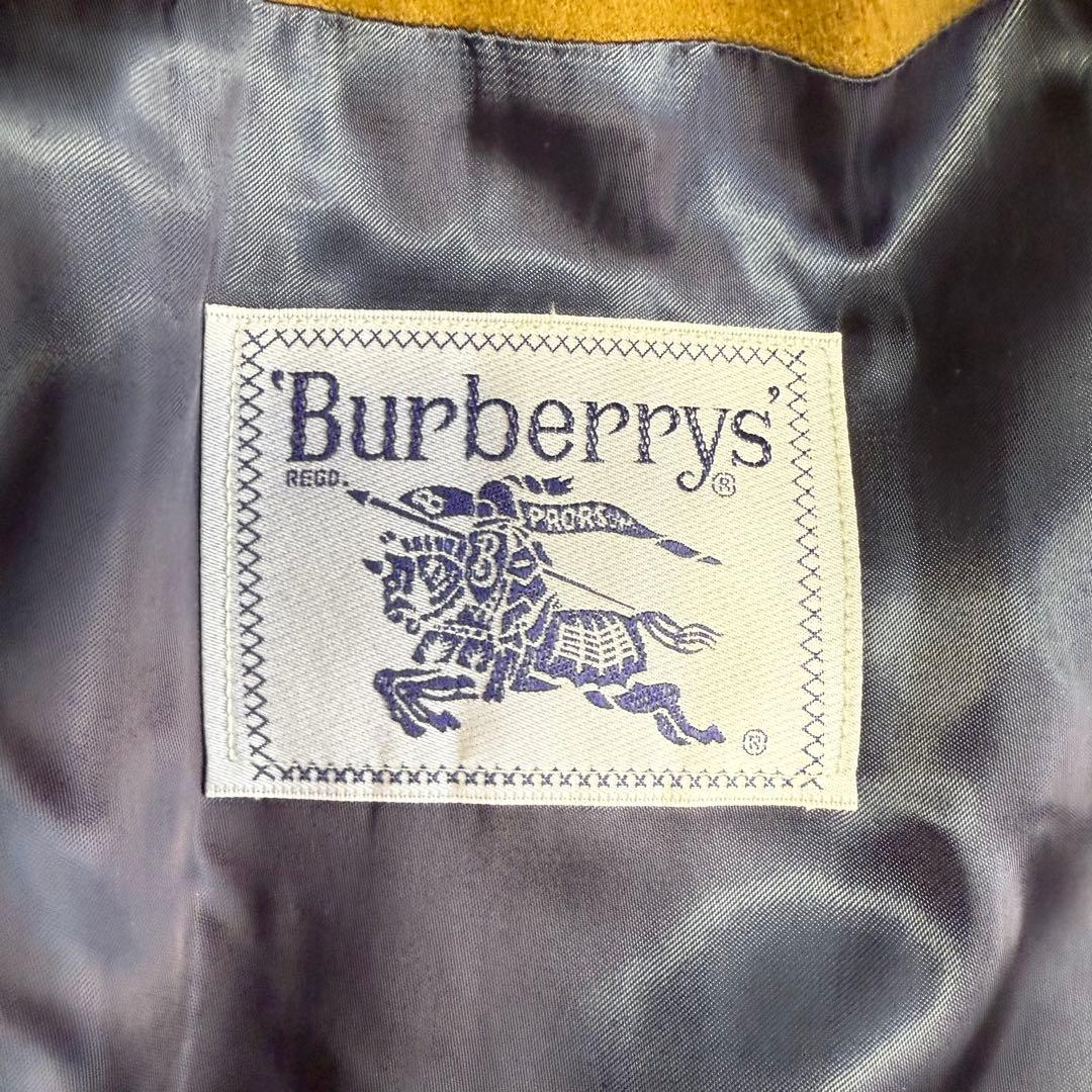 【バーバリー】極美品 ダッフルコート マスタード ウール Sサイズ レディース