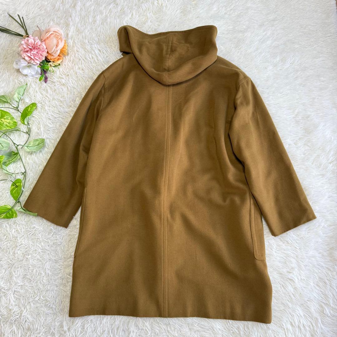 【バーバリー】極美品 ダッフルコート マスタード ウール Sサイズ レディース