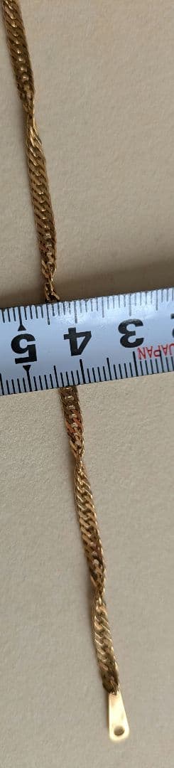 スクリューブレスレット　ツイストブレスレット　k18 17.5cm　4.6g