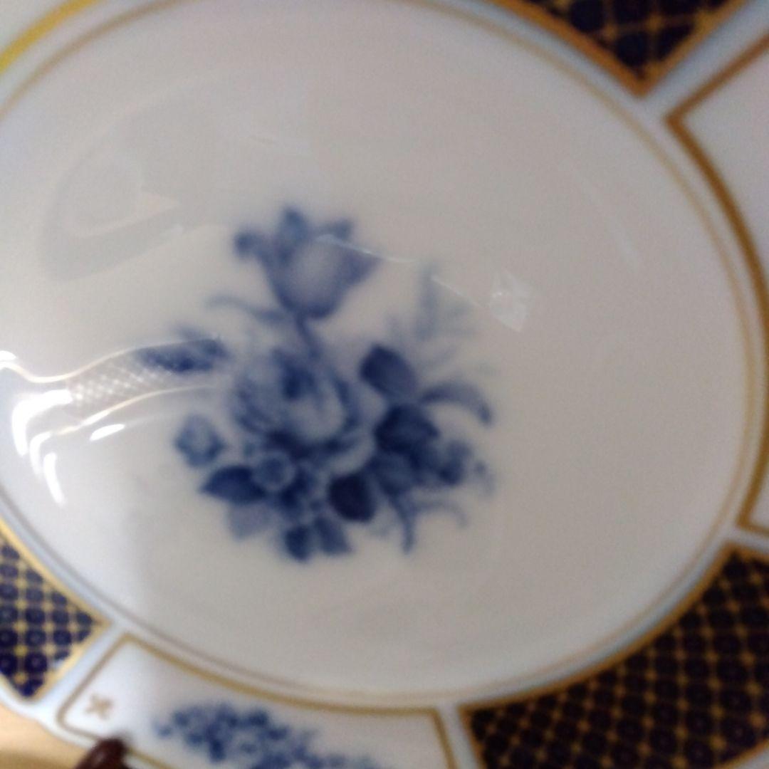 未使用　大倉陶園　ブルーインペリアル　21.4cm プレート 2枚 ペア