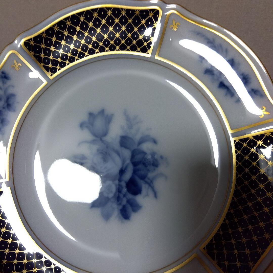 未使用　大倉陶園　ブルーインペリアル　21.4cm プレート 2枚 ペア