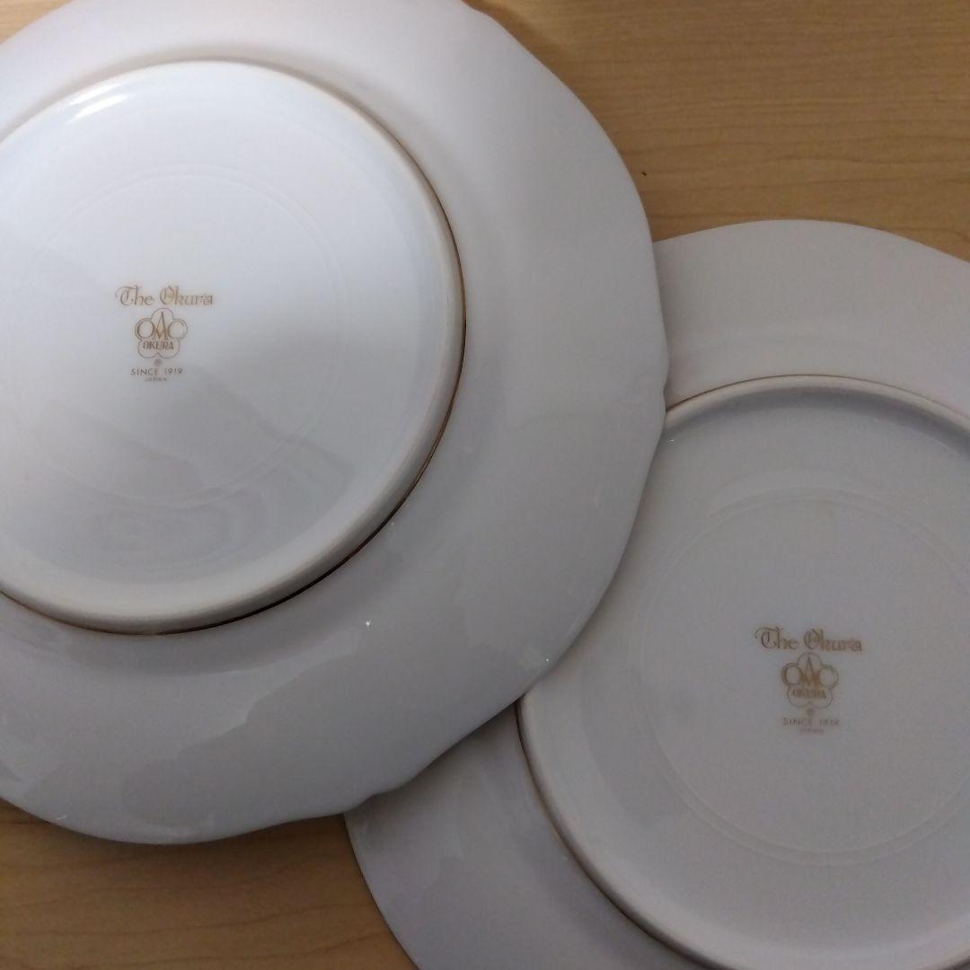 未使用　大倉陶園　ブルーインペリアル　21.4cm プレート 2枚 ペア