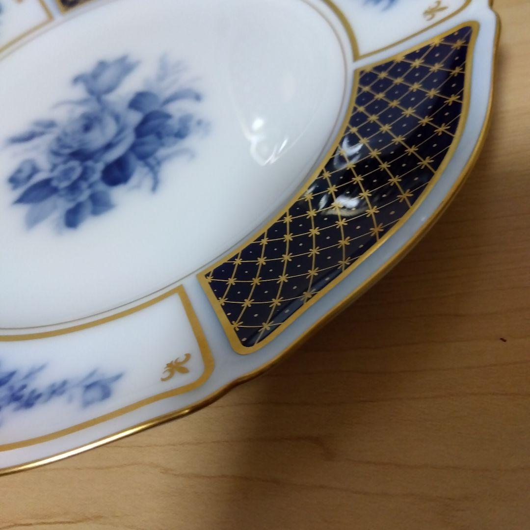 未使用　大倉陶園　ブルーインペリアル　21.4cm プレート 2枚 ペア