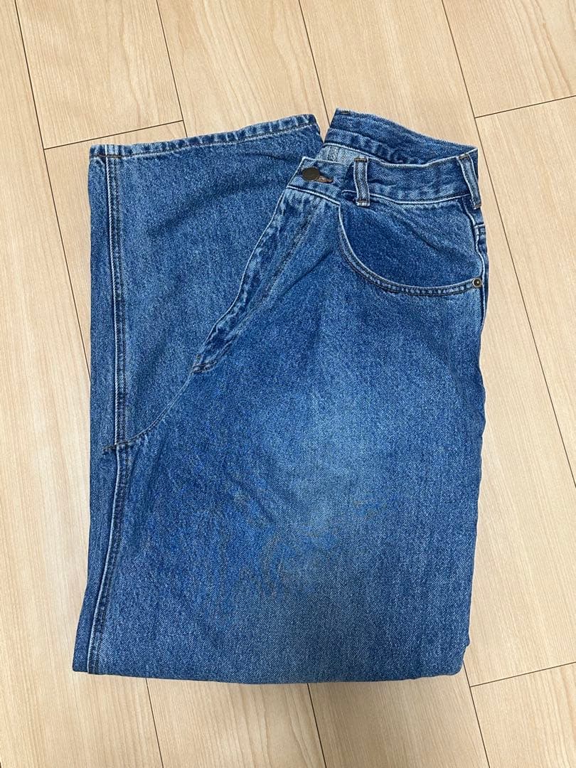 MACHATT ウエストタックデニム ブルー 36