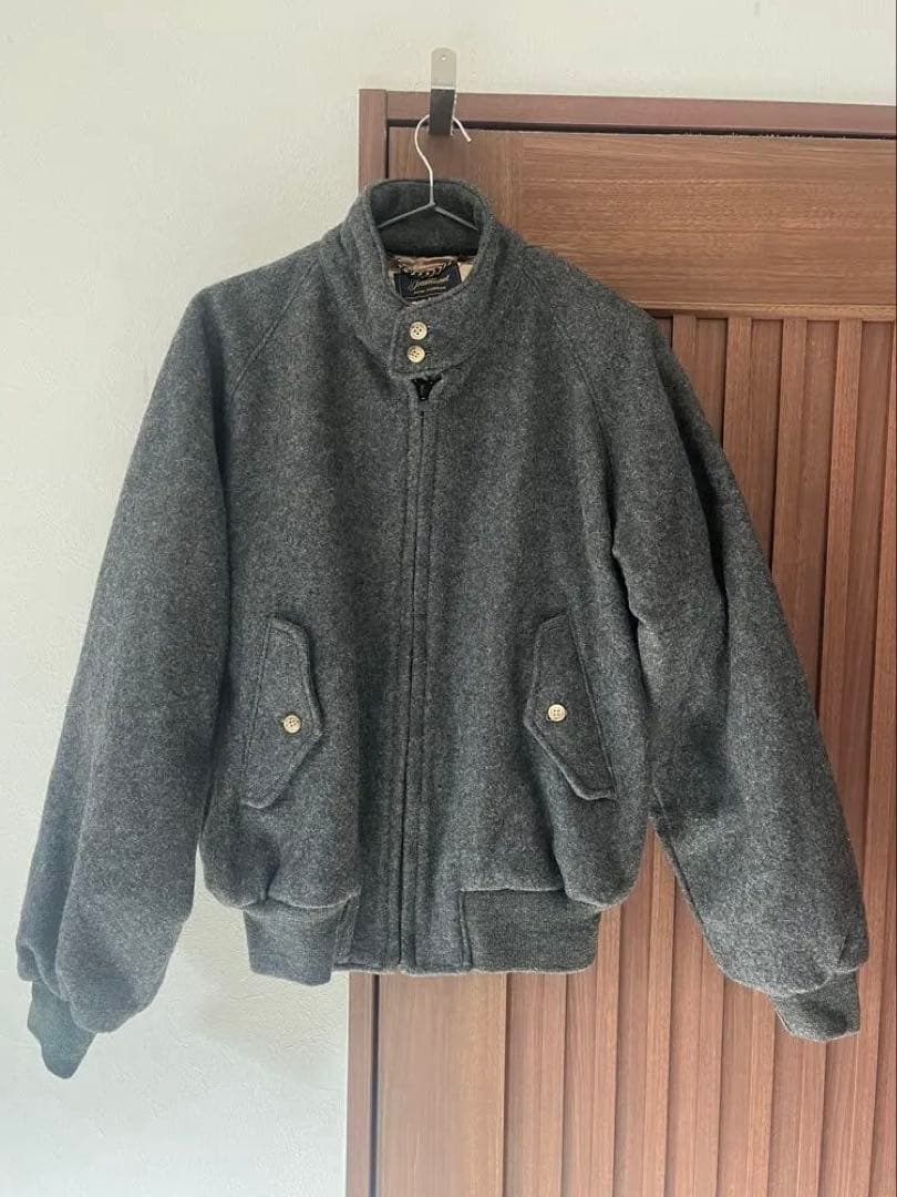 超希少 80s 大同毛織製 ニューヨーカー ウール ハリントンジャケット 日本製