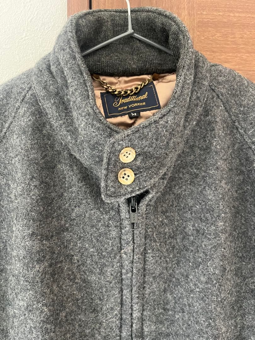 超希少 80s 大同毛織製 ニューヨーカー ウール ハリントンジャケット 日本製