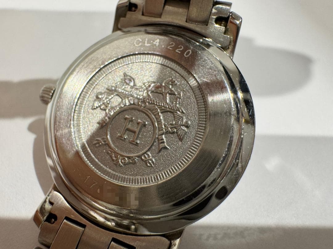 エルメス クリッパー CL4.220 レディース腕時計 コンビ 電池切れ