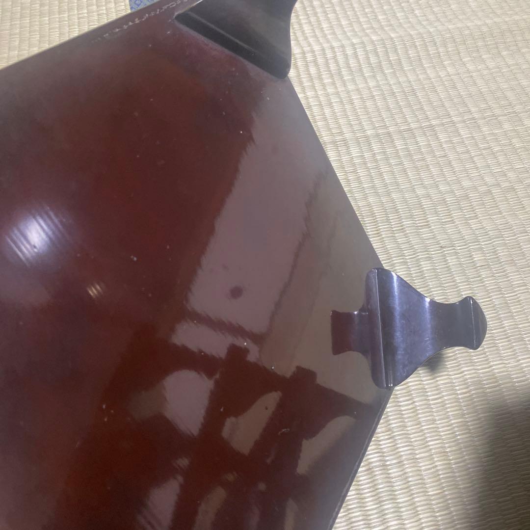 木製脚付お膳　8客　懐石　茶道具　古物　側面ウグイス色　ビンテージ