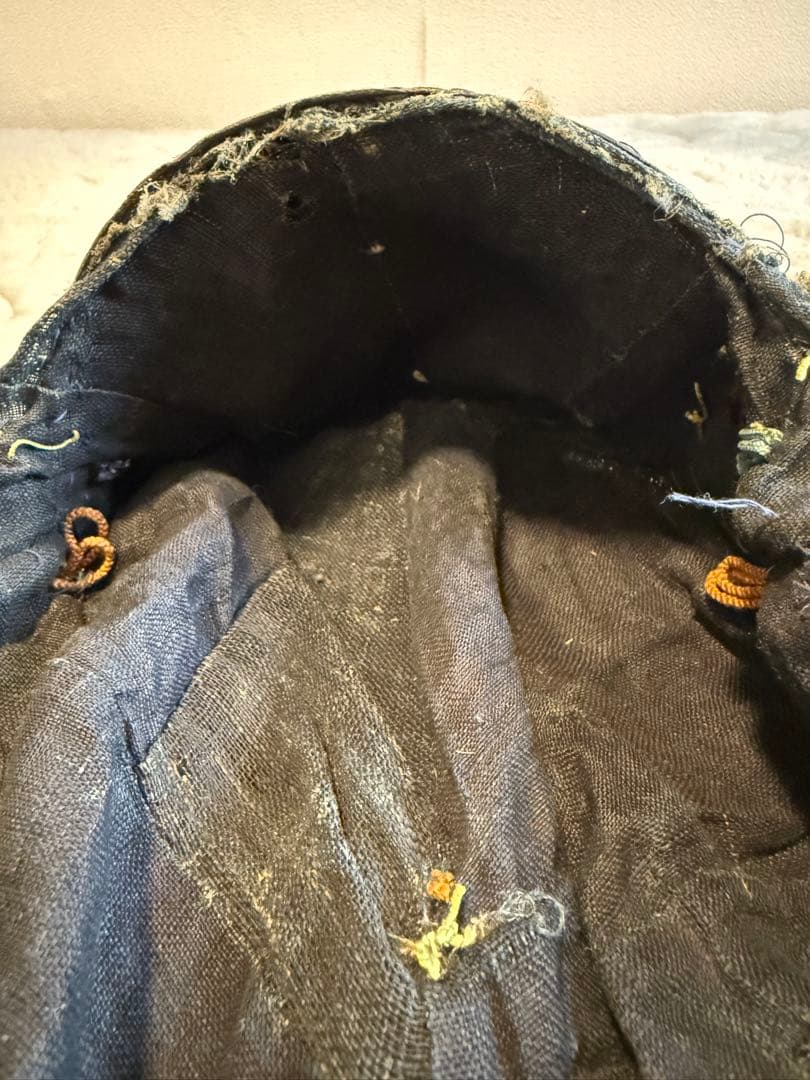 ⭕️ 江戸時代　鎖帷子　【鉢金付き鎖頭巾】　幕末　新撰組　忠臣蔵　❶