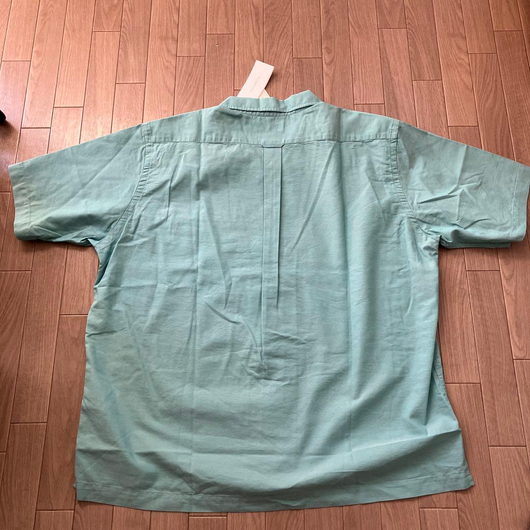 【未使用品】ナナミカ オープンカラーパナマショートスリーブシャツ　ミント