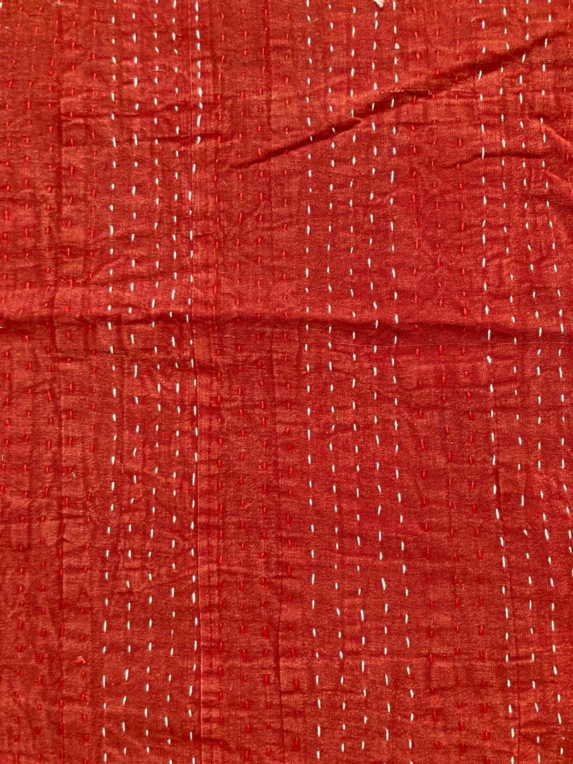 インド　パッチワーク　カンタ　ダブルサイズ　ベッドカバー　1