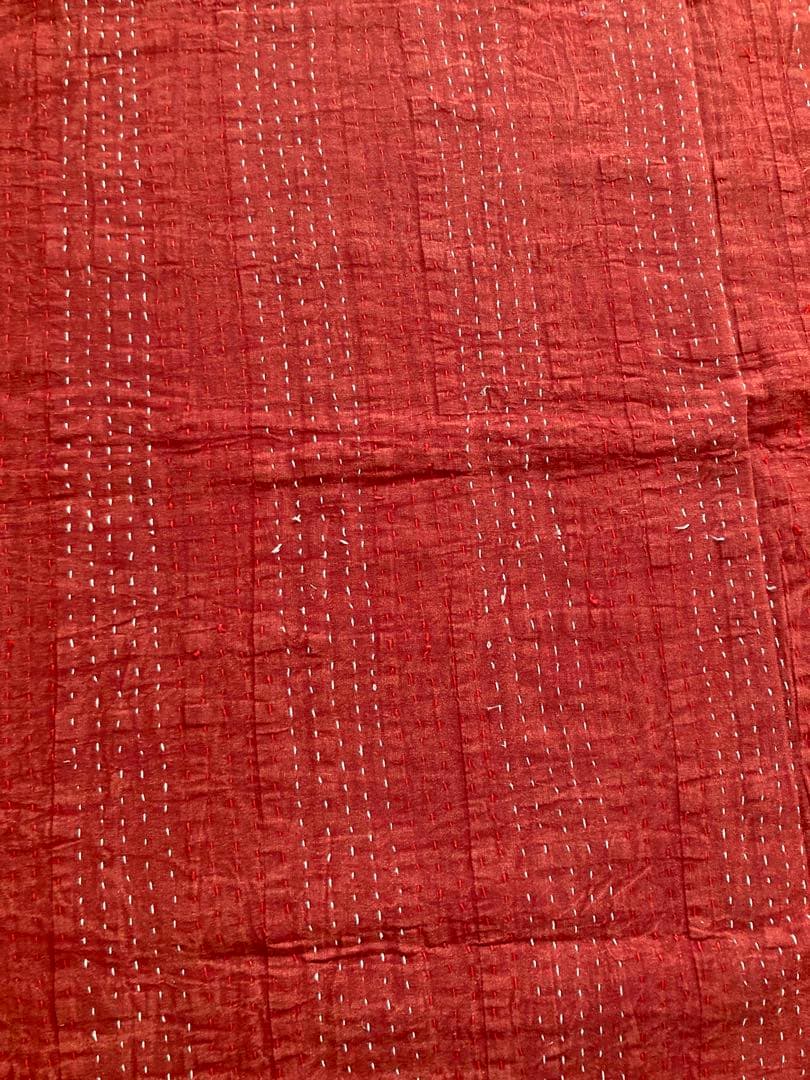 インド　パッチワーク　カンタ　ダブルサイズ　ベッドカバー　1