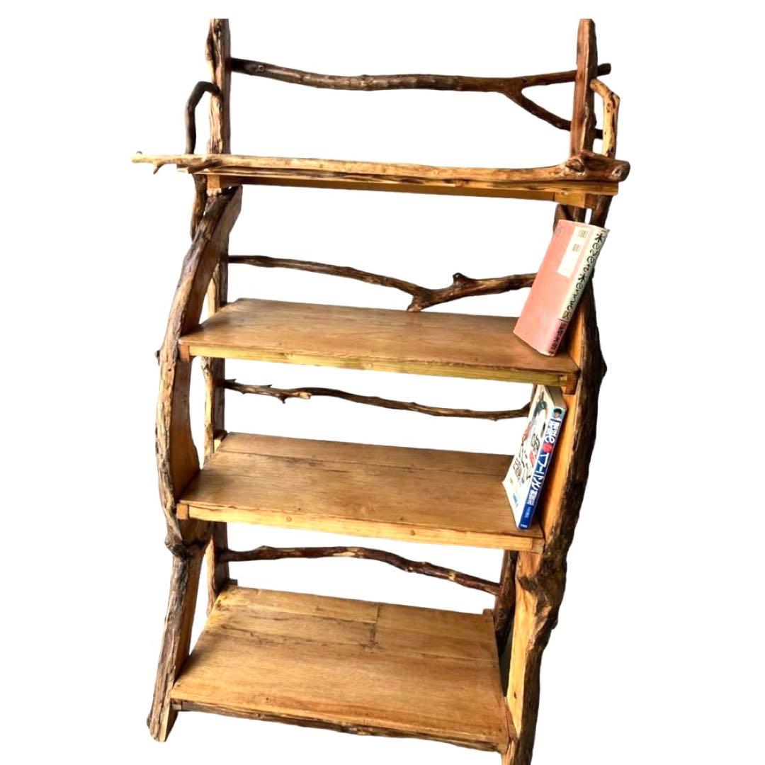 流木本棚4段ハンドメイド