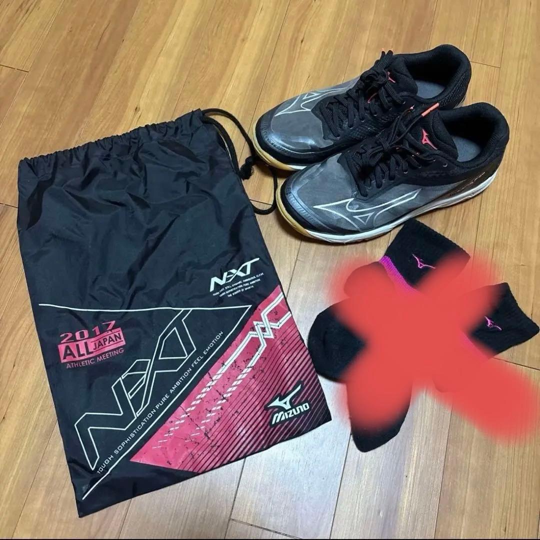 【1回使用】MIZUNO FLY 24.5 バレーボールシューズ ミズノ