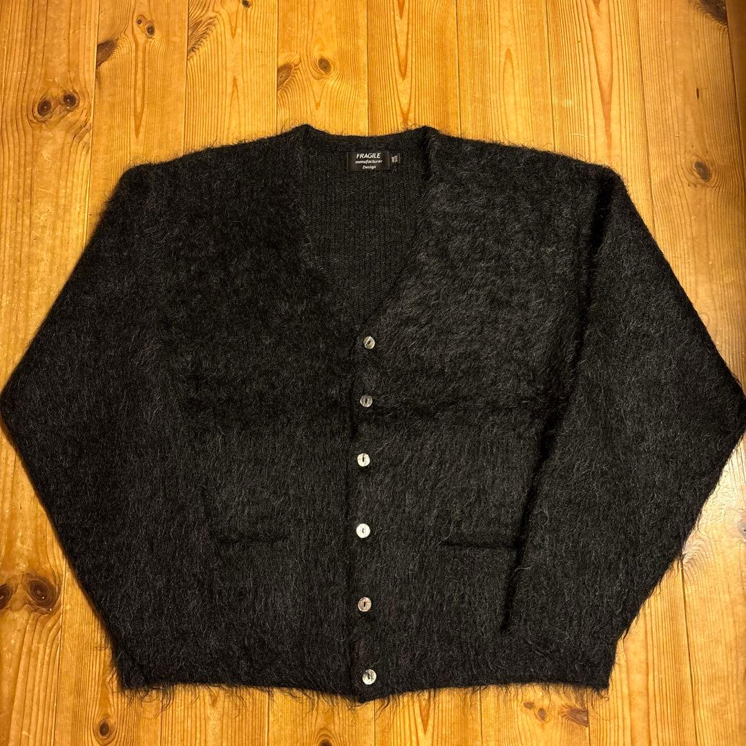 fragile lemontea モヘアカーディガン ブラック