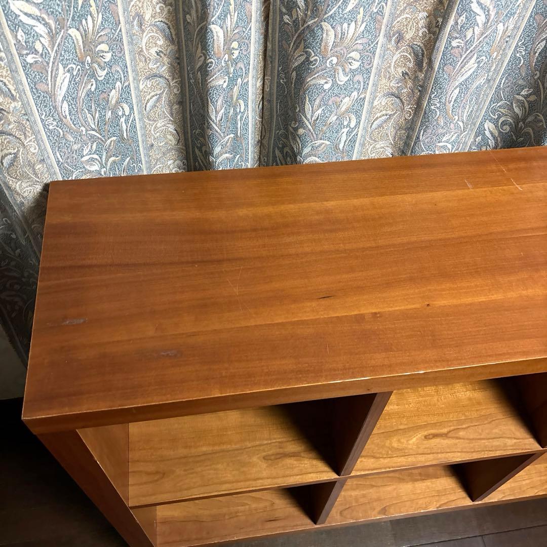 【良品】unico ヴァリエ オープンシェルフ チェリー材