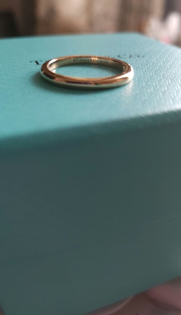 美品 ティファニー ウェディングバンド クラシックバンドリング TIFFANY